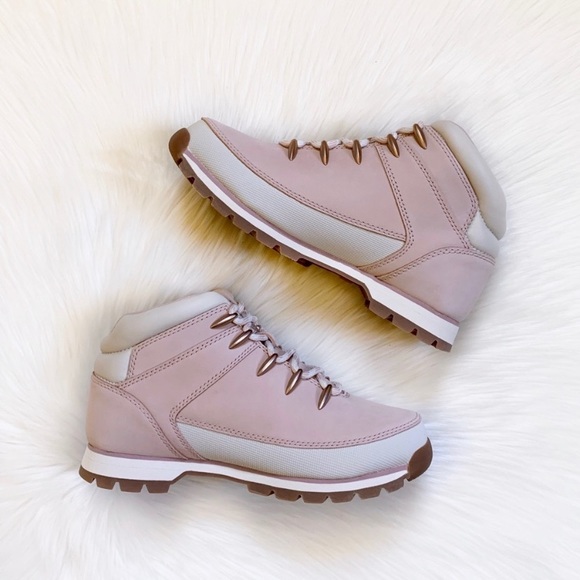 Timberland Euro Sprint Mid Hiker In Light Pink - Picture 4 of 8